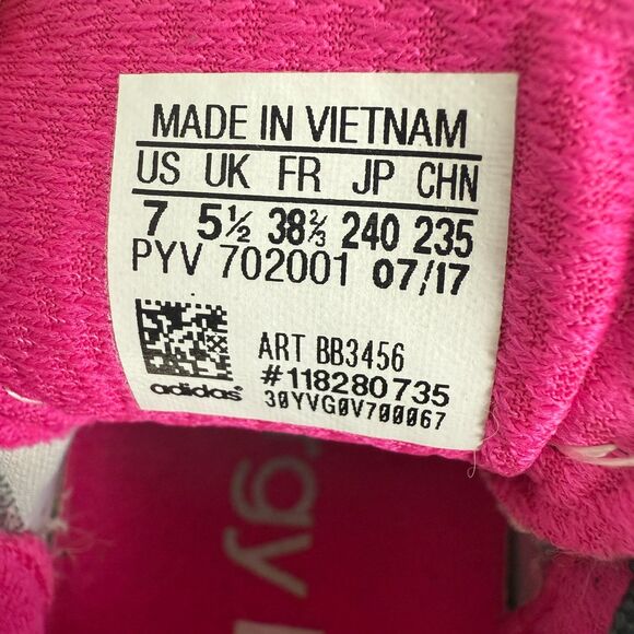 Adidas Women's Energy Boost Running Shoes Sneakers BB3456 Gray Pink Size 7 - Picture 10 of 10